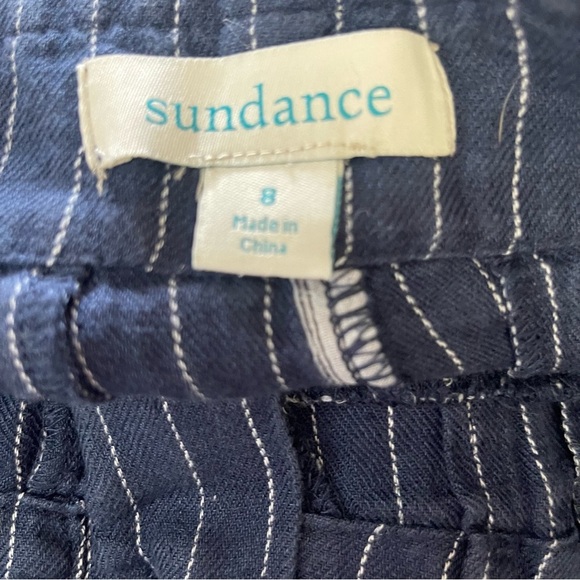 Sundance Life Of Dreams High-Waisted Tapered Striped Pants In Blue Size 8 - Picture 4 of 7